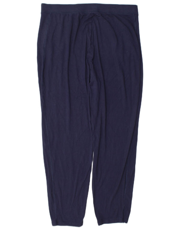 Marks & Spencer Dame træningsdragt Bukser UK 16 Large Navy Blue Viscose