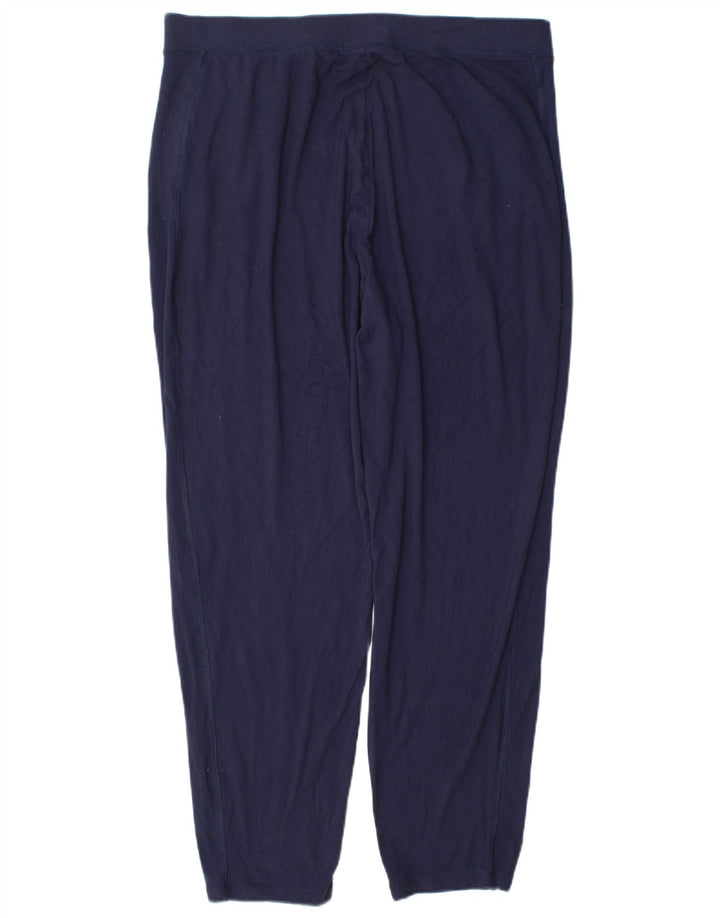 Marks & Spencer Dame træningsdragt Bukser UK 16 Large Navy Blue Viscose