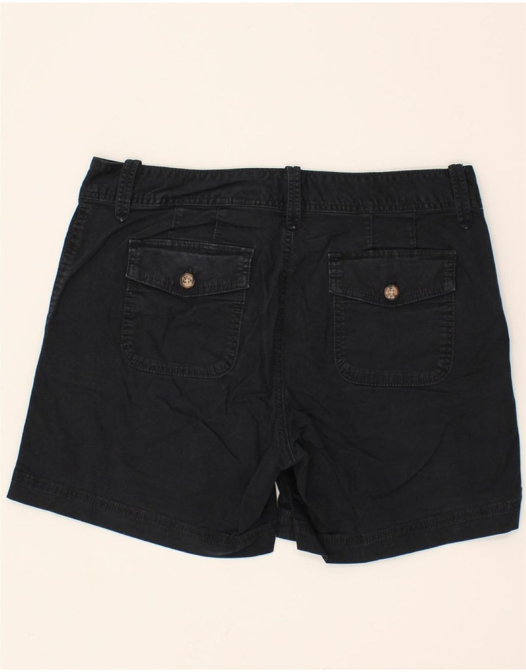 EDDIE BAUER Womens Chino Shorts US 10 Large W32 Navy Blue Cotton Vintage Eddie Bauer and Second-Hand Eddie Bauer from Messina Hembry 