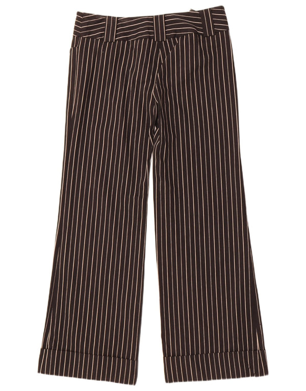 Topshop Dame Casual Bukser UK 12 Medium W32 L31 Sort nålestribe