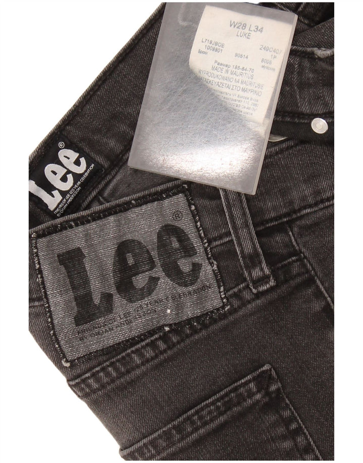 LEE Herre Luke Slim Jeans W28 L29 Sort Bomuld