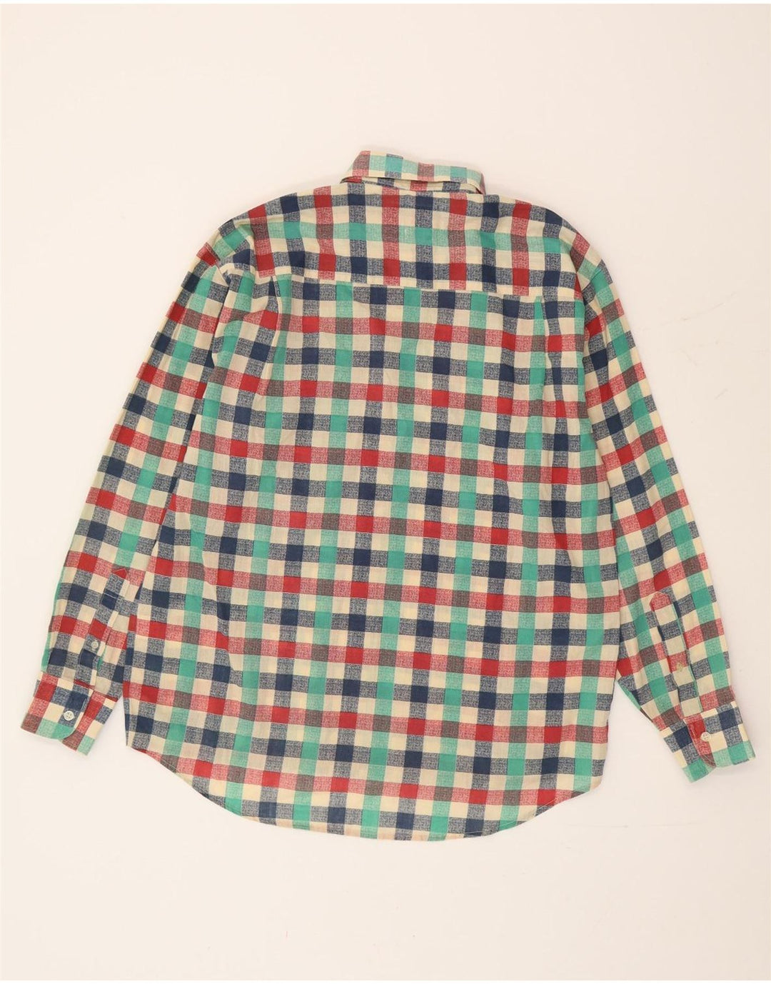 Vintage herreskjorte medium flerfarvet ternet