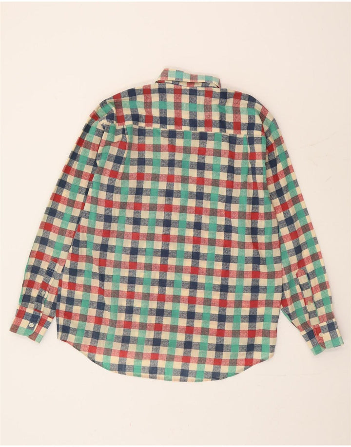 Vintage herreskjorte medium flerfarvet ternet