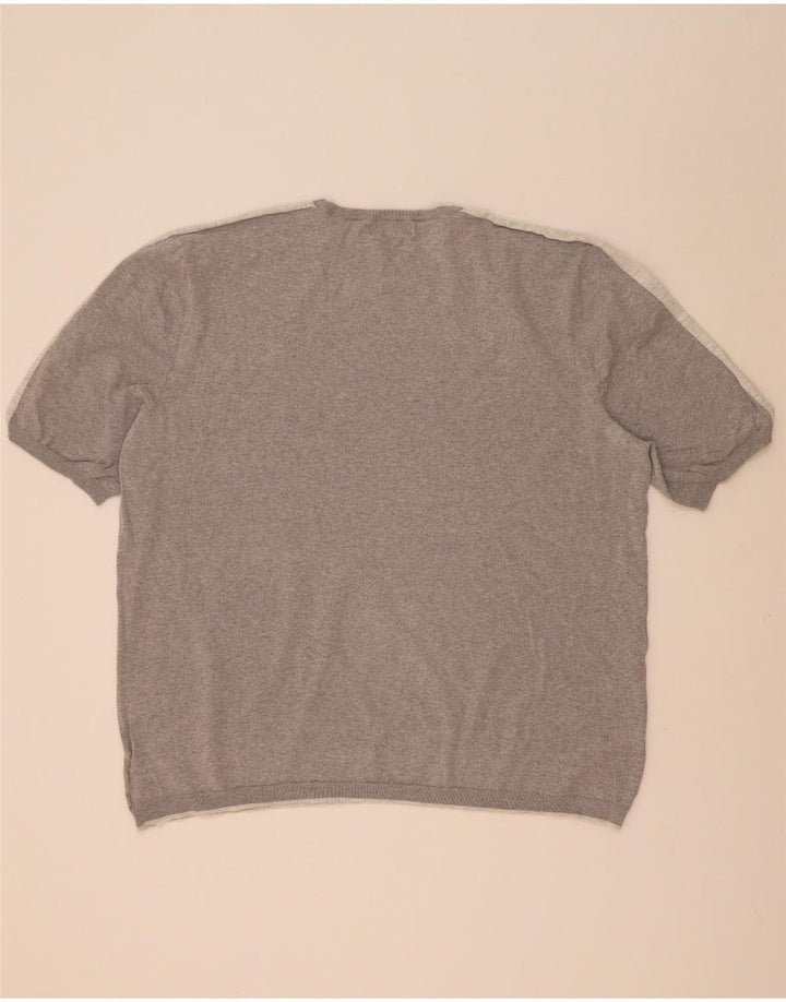 Marks & Spencer herre sweater med rund hals 3XL grå farveblok