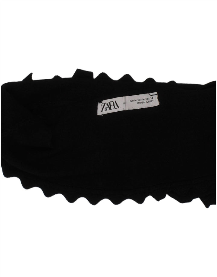 Zara Dame BH Crop Top Medium Sort Moderne