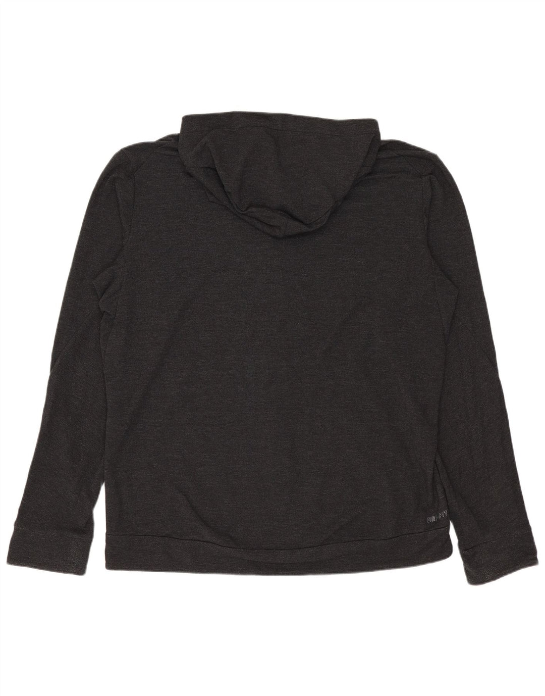 Nike Herre Dri Fit Hættetrøje Sweater med lynlås Large Grå Rayon