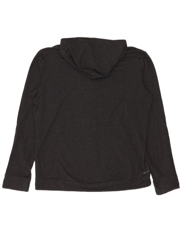Nike Herre Dri Fit Hættetrøje Sweater med lynlås Large Grå Rayon
