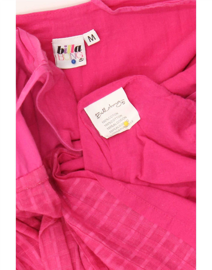 Billabong Womens Slip Dress UK 12 Medium Pink Ternet Bomuld