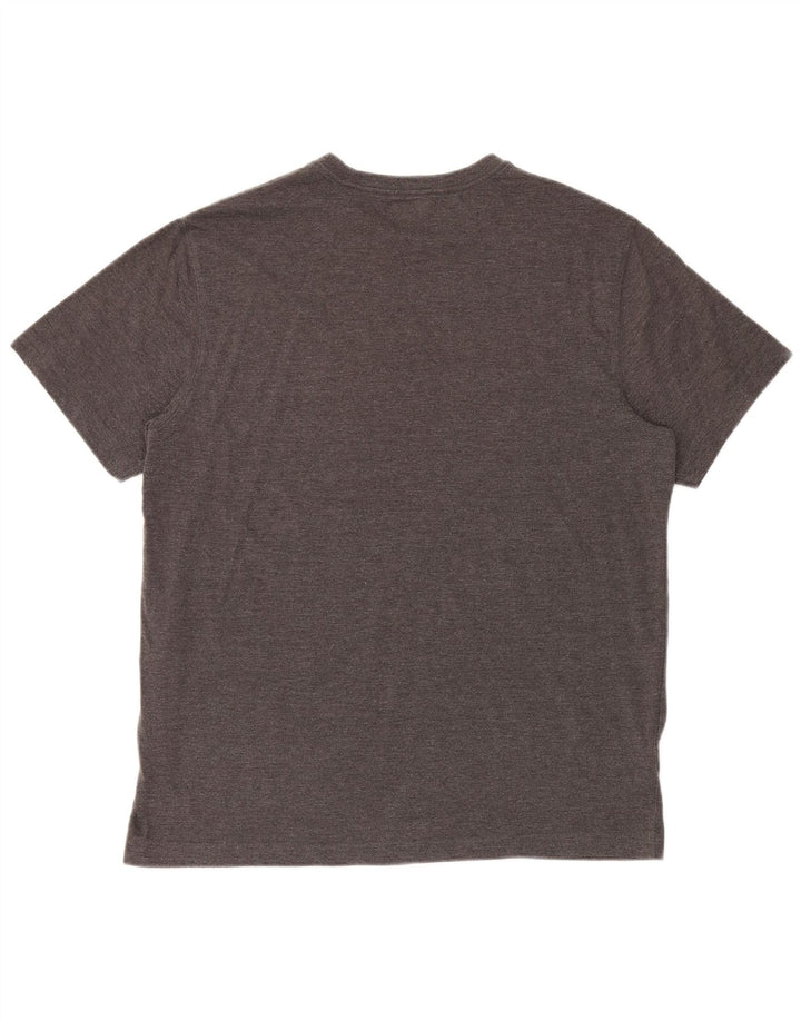 Eddie Bauer Herre T-Shirt Top Stor Grå Bomuld
