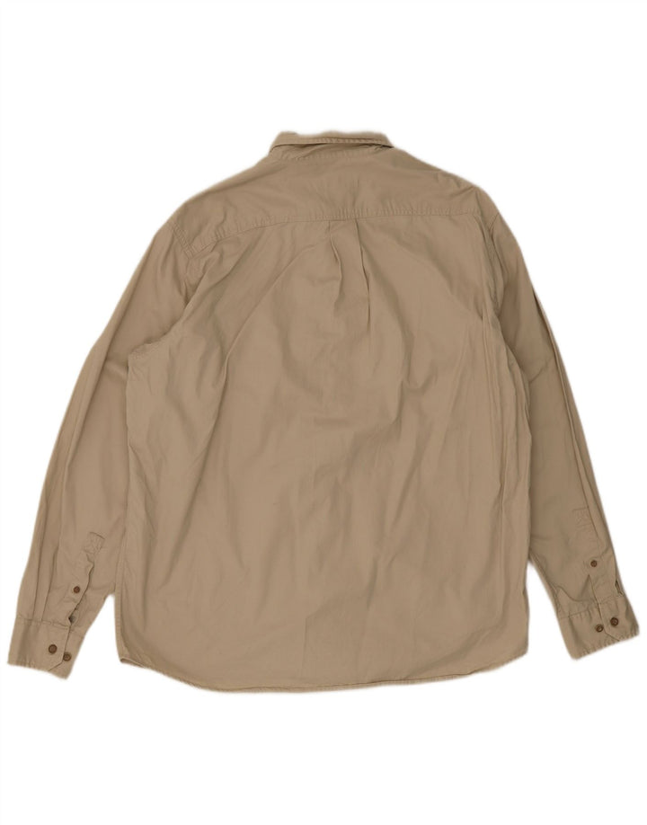 Eddie Bauer Herreskjorte Stor Beige Bomuld