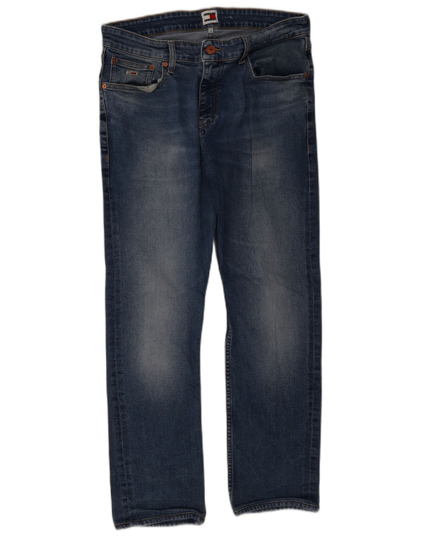 Tommy Hilfiger Straight Jeans til mænd W32 L27 Blå Bomuld