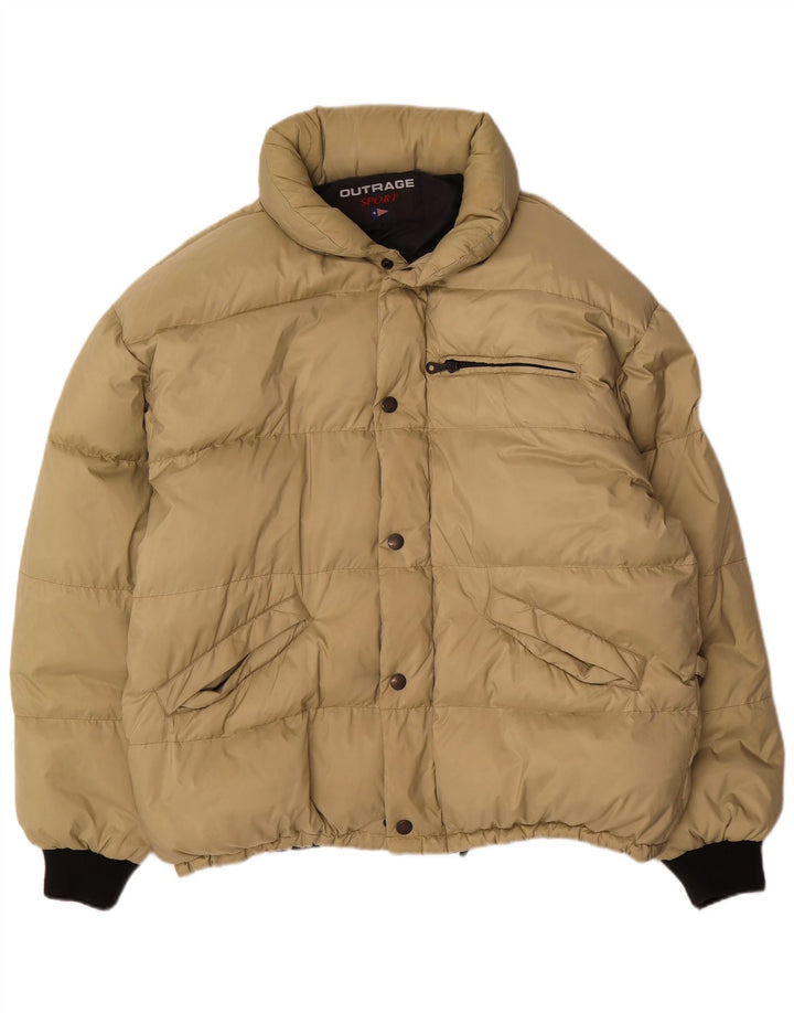 Outrage Herre polstret jakke UK 42 XL Beige