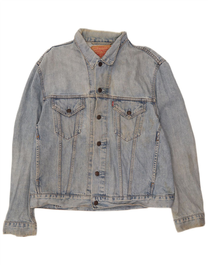 Levi's Herre denimjakke UK 40 Large Blue Cotton