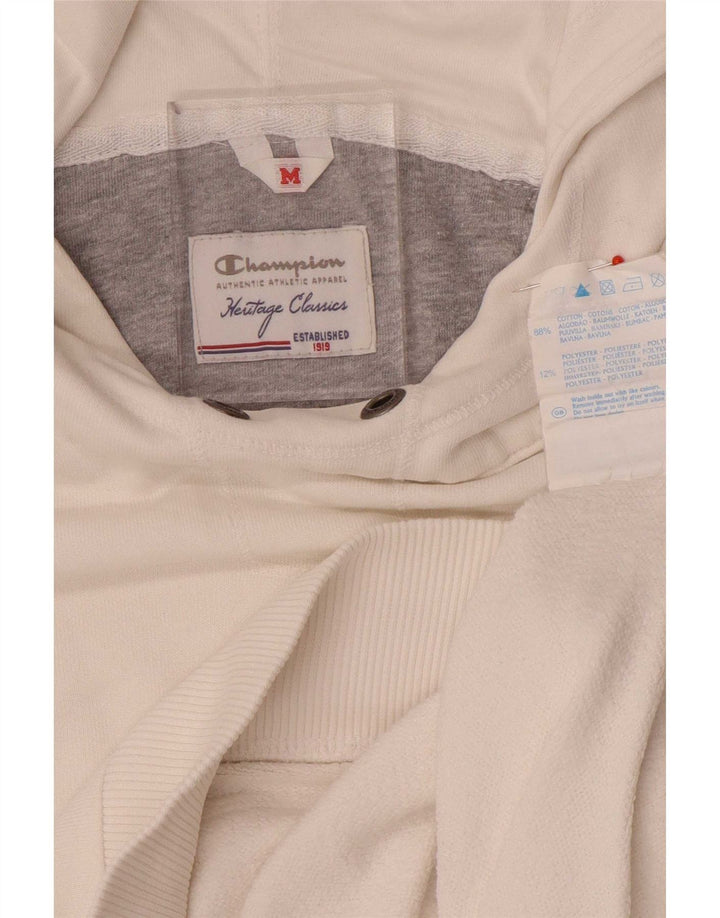 Champion Womens Heritage Classics Grafisk hættetrøje Jumper UK 14 Medium White