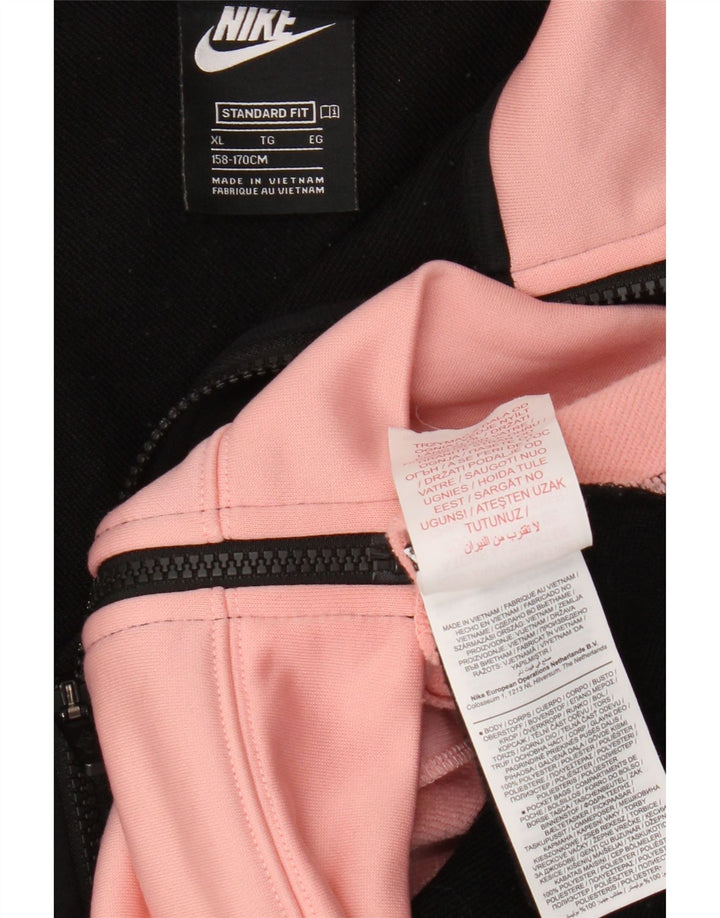 Nike træningsdragt topjakke til piger 13-14 år XL Sort Colourblock Polyester