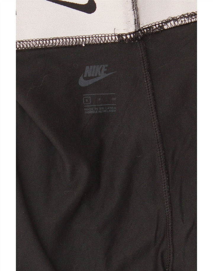 NIKE Grafiske Leggings til kvinder UK 8 Lille Sort