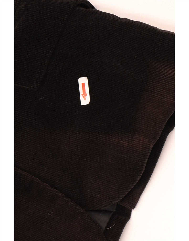 Zara Dame 2-knaps corduroy blazerjakke EU 42 Stor sort bomuld