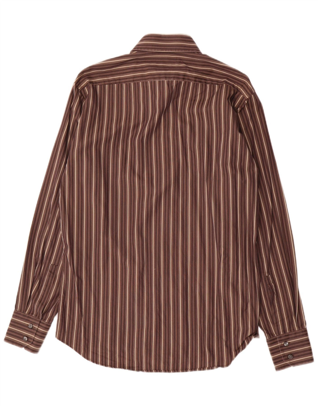 Hugo Boss Herreskjorte str. 39 15 /2 Mellem brun stribet bomuld