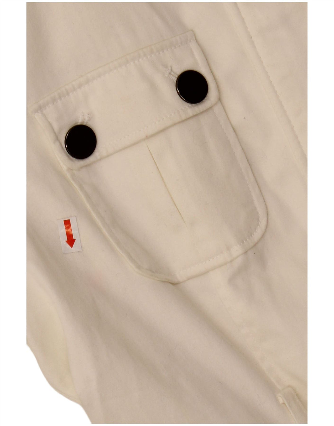 ZARA Utility Jacket til kvinder UK 12 Medium White Bomuld