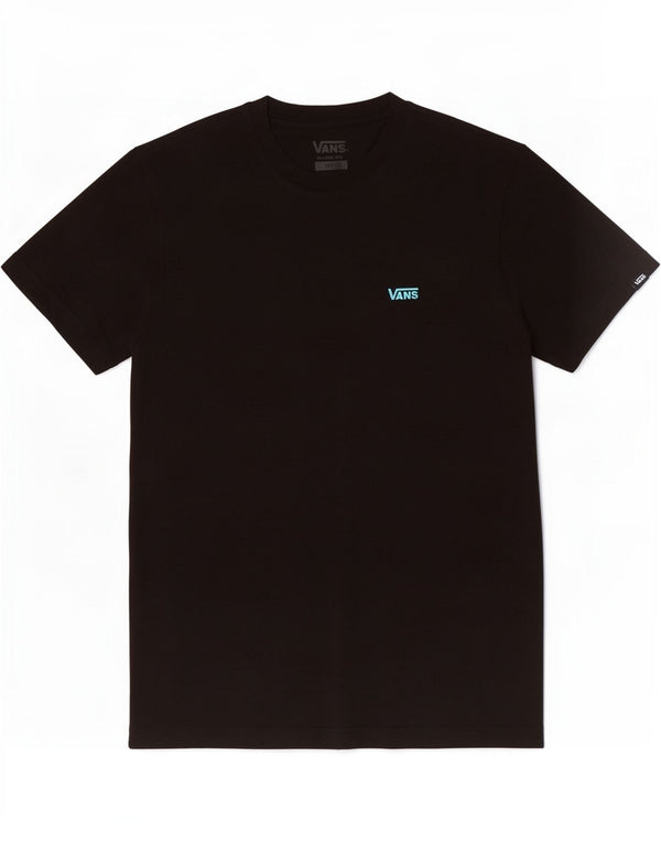 Vans Herre Classic Fit T-Shirt Top Lille Sort Bomuld