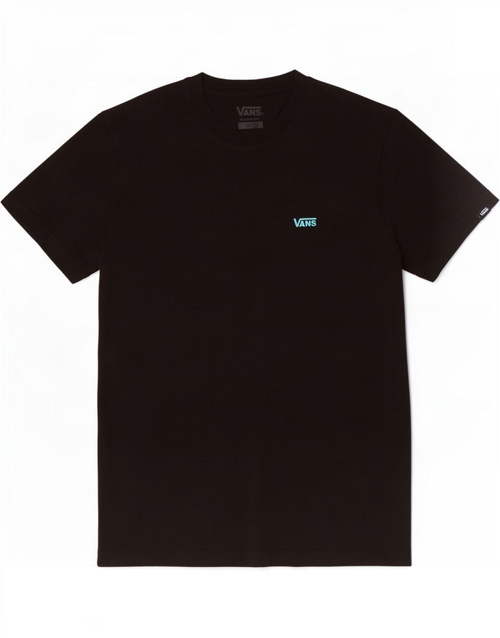 Vans Herre Classic Fit T-Shirt Top Lille Sort Bomuld