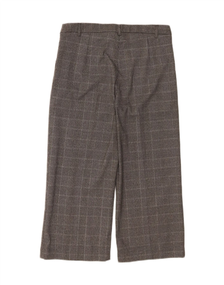 LIU JO Womens Cropped Trousers IT 42 Medium W32 L23 Grey Houndstooth Vintage Liu Jo and Second-Hand Liu Jo from Messina Hembry 