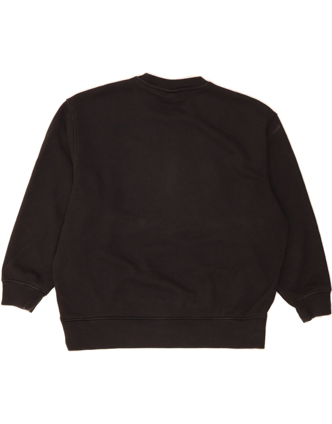 ADIDAS Womens Oversized Sweatshirt Jumper UK 8/10 Small Black Cotton Vintage Adidas and Second-Hand Adidas from Messina Hembry 