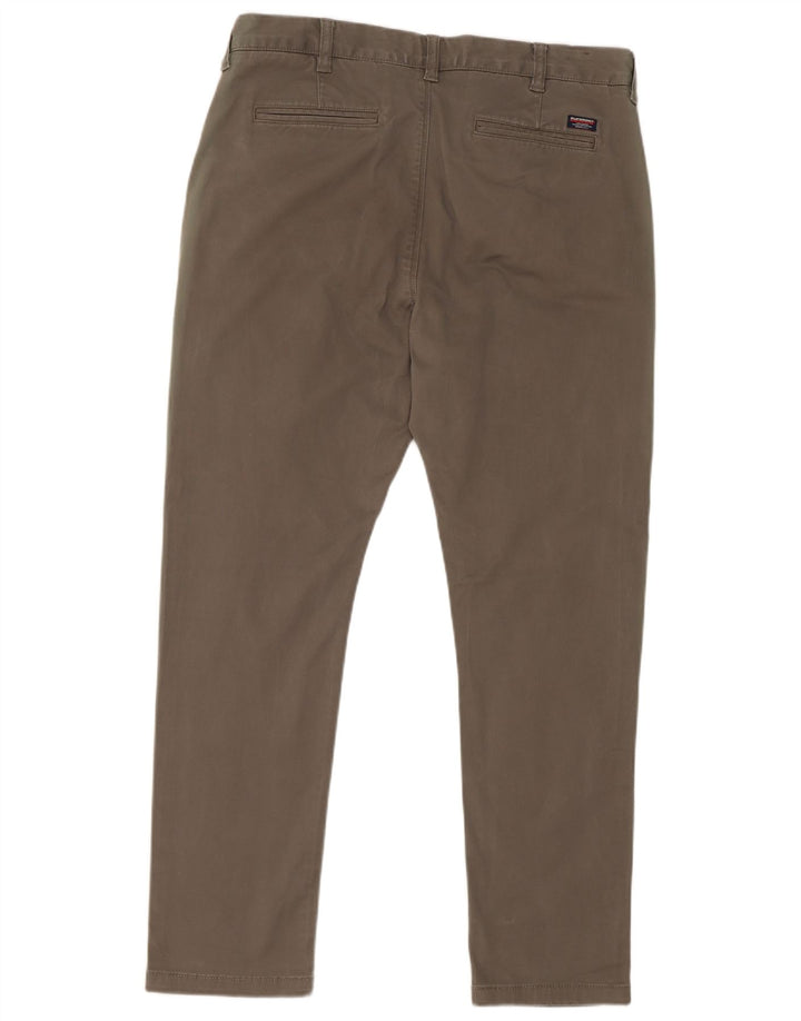 Superdry Slim Cargo-bukser til mænd W34 L30 Khaki Bomuld
