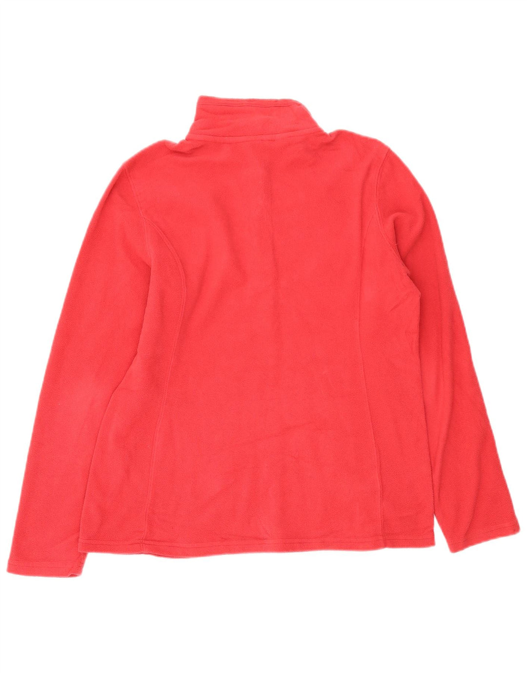 Eddie Bauer Dame lynlås-hals Fleece Jumper UK 14 Medium Pink Polyester