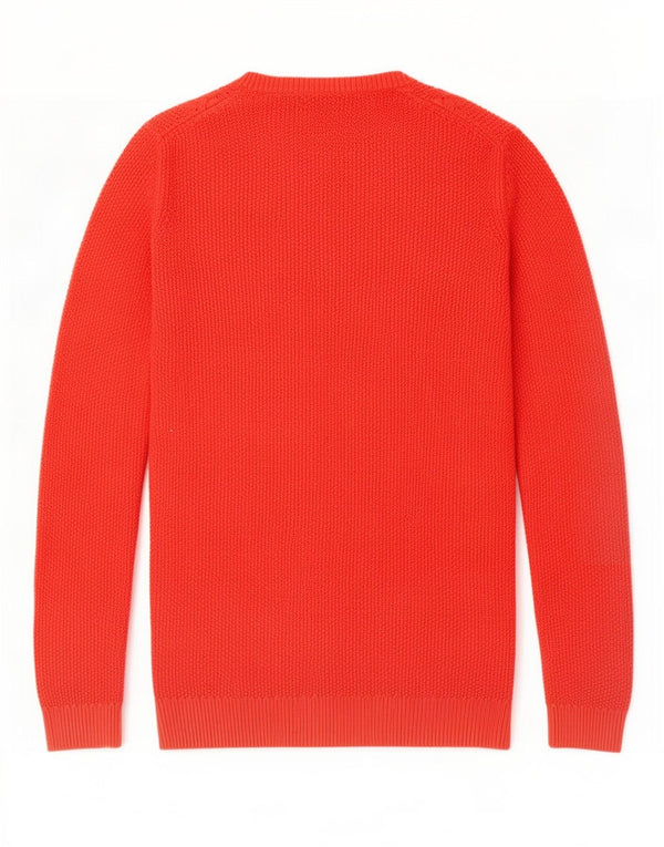 Tommy Hilfiger Dame Boat Neck Jumper Sweater UK 12 Medium Red