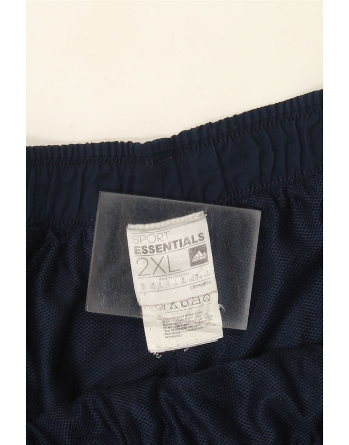 Adidas Herre Climalite Sportshorts 2XL Navy Blue Polyester