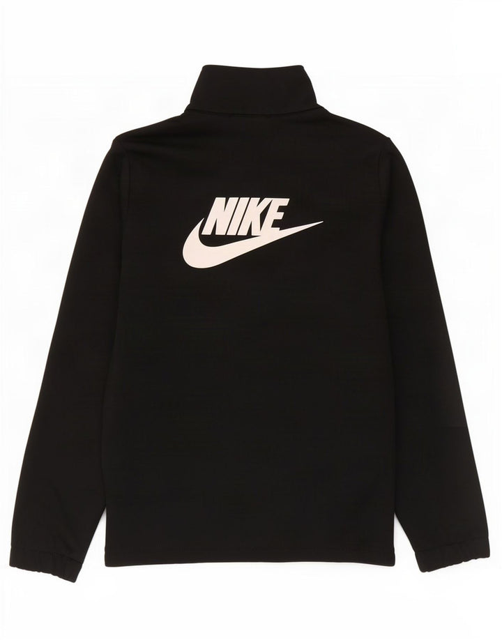 Nike drenge grafisk træningsdragt topjakke 8-9 år Lille sort polyester