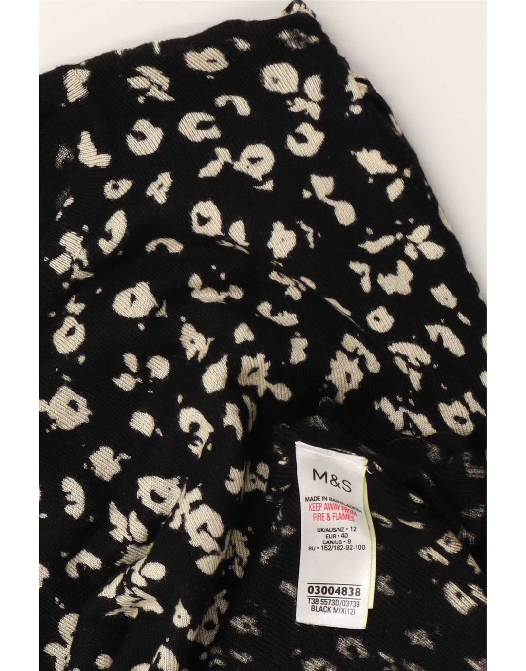 Marks & Spencer Dame sweater med rund hals DK 12 Medium Sort