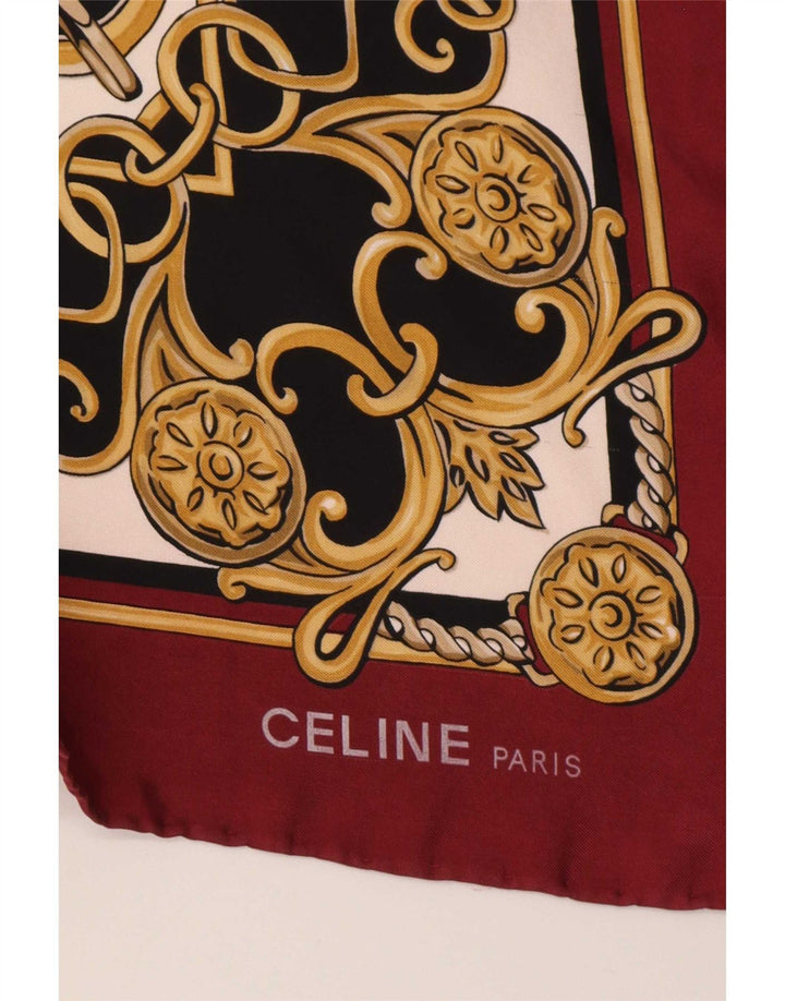 Celine Kvinders Firkantet tørklæde One Size Bourgogne Animal Print