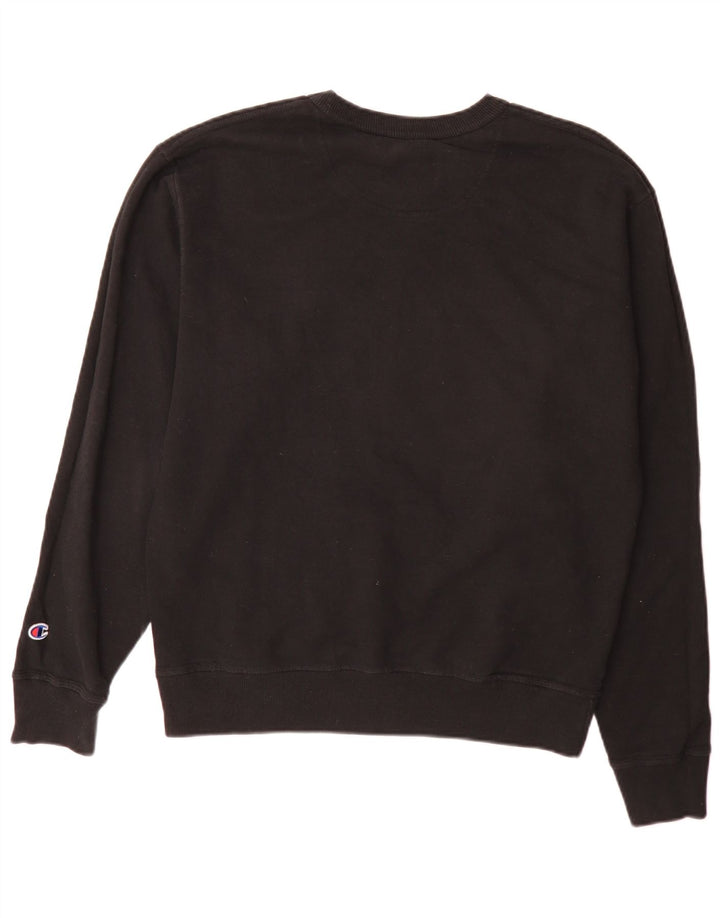 Champion Herre Sweatshirt Jumper Medium Sort Bomuld