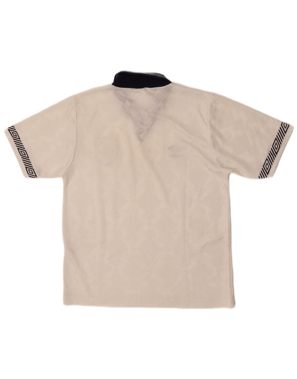 Umbro Herre England 1990-1992 Grafisk Jersey Top Small White Sports