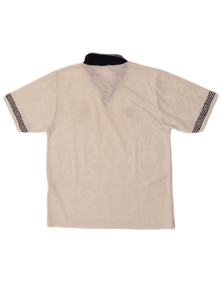 Umbro Herre England 1990-1992 Grafisk Jersey Top Small White Sports