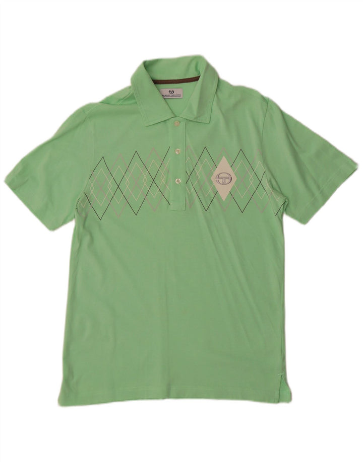 Sergio Tacchini Herre poloshirt Lille grøn Argyle/Diamant Bomuld