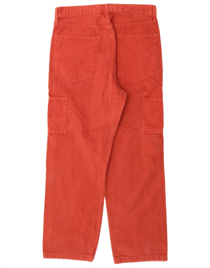 Levi's Herre Cargo Straight Jeans W30 L30 Rød Bomuld