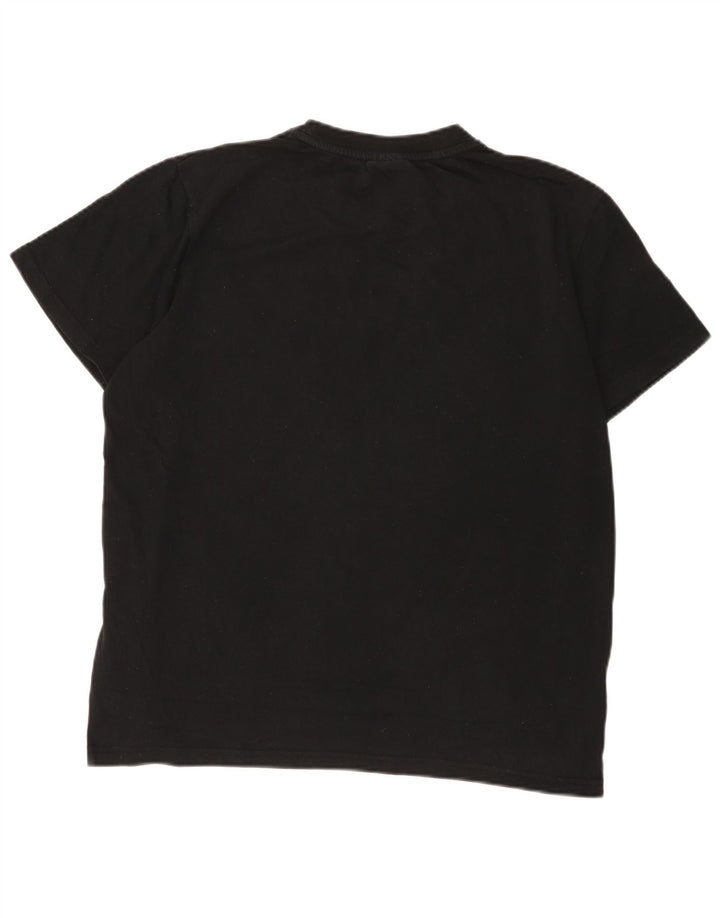 Fila Herre Grafisk T-Shirt Top Stor Sort Bomuld
