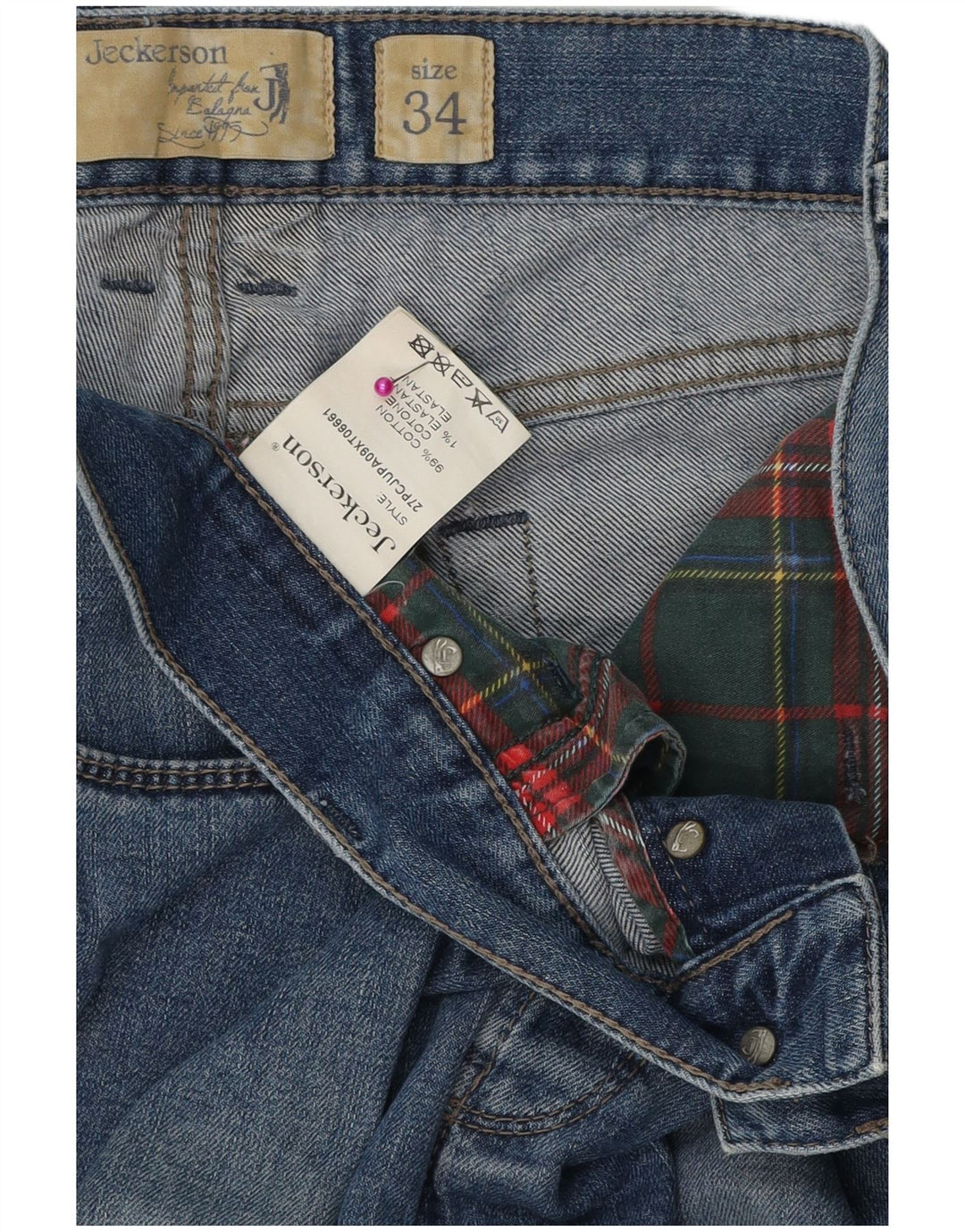JECKERSON Slim Jeans til mænd W34 L30 blå bomuld
