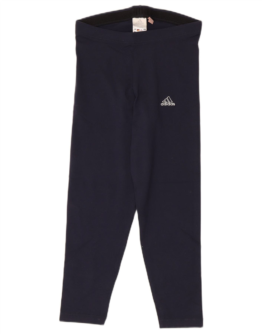 Adidas Dame Leggings UK 14 Large Navy Blue Polyamide