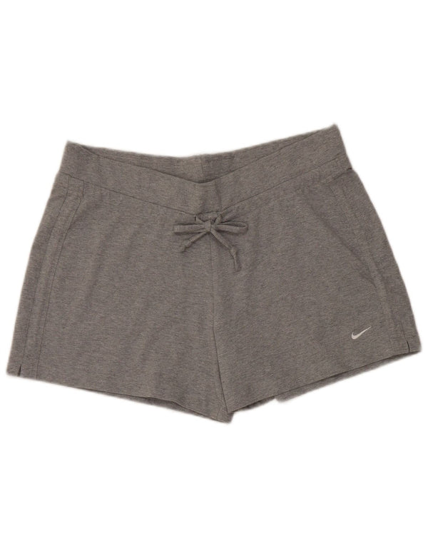 NIKE sportsshorts til kvinder UK 18 XL grå bomuld