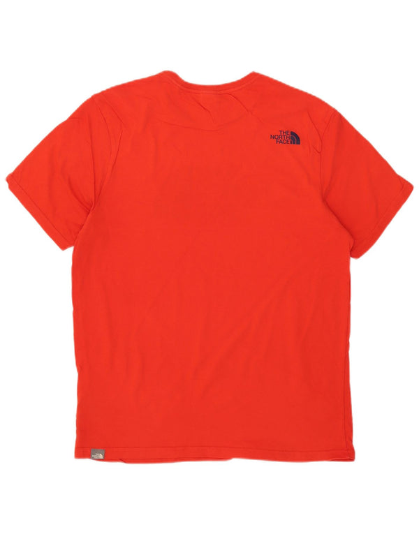 The North Face Herre grafisk T-shirt Top Medium Rød Bomuld