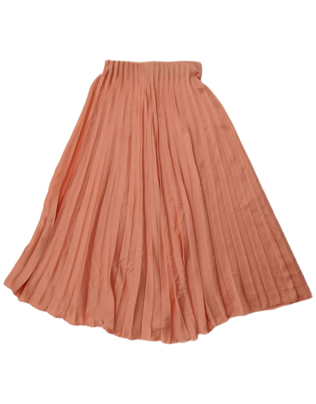 ZARA Maxi plisseret nederdel til kvinder XS W24 Pink polyester