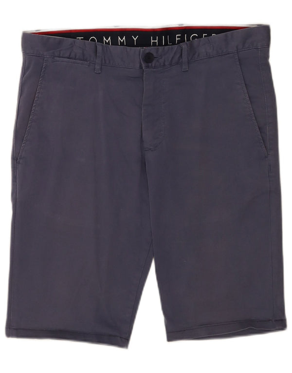 Tommy Hilfiger Herre Chino Shorts W32 Medium Navy Blue Bomuld