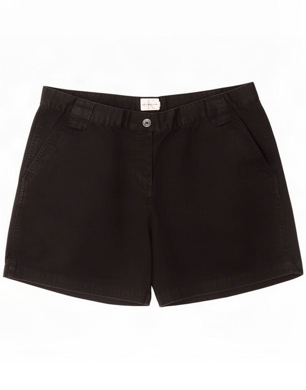 Calvin Klein Jeans Dame Chino Shorts US 14 XL W36 Sort Bomuld