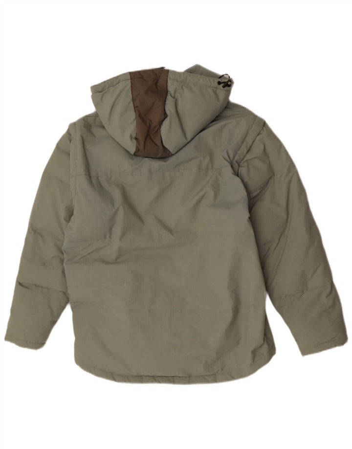 Fila Herre hættepolstret jakke UK 38 Medium Grøn polyamid