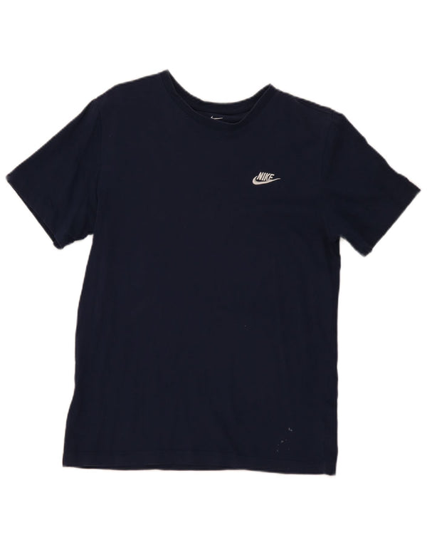 Nike Herre T-shirt Top Medium Marineblå Bomuld