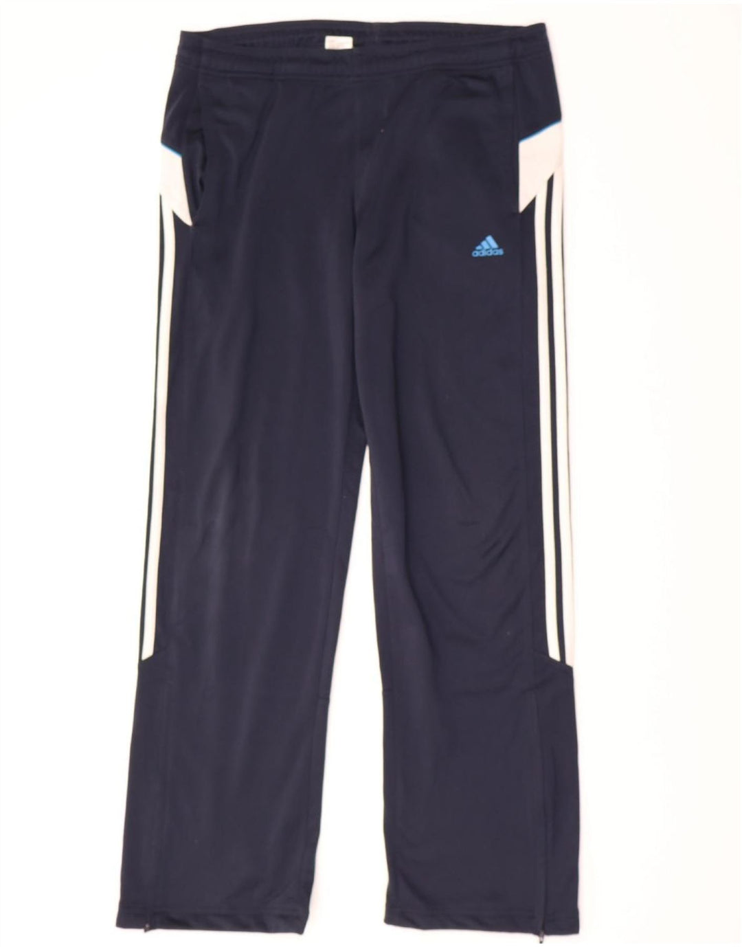 ADIDAS Boys Tracksuit Trousers 15-16 Years  Navy Blue Polyester Vintage Adidas and Second-Hand Adidas from Messina Hembry 